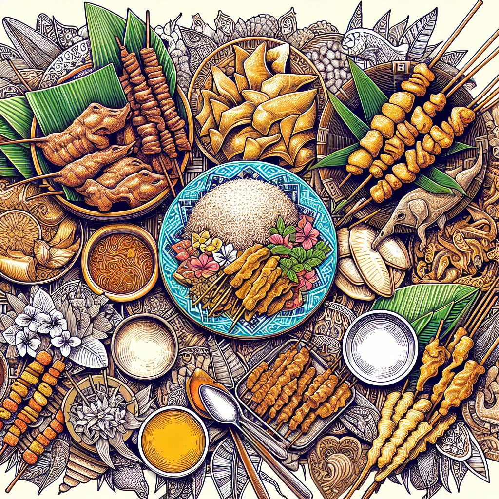 Keindahan Tradisi Lewat Seni Mewarnai Gambar Makanan Tradisional Indonesia